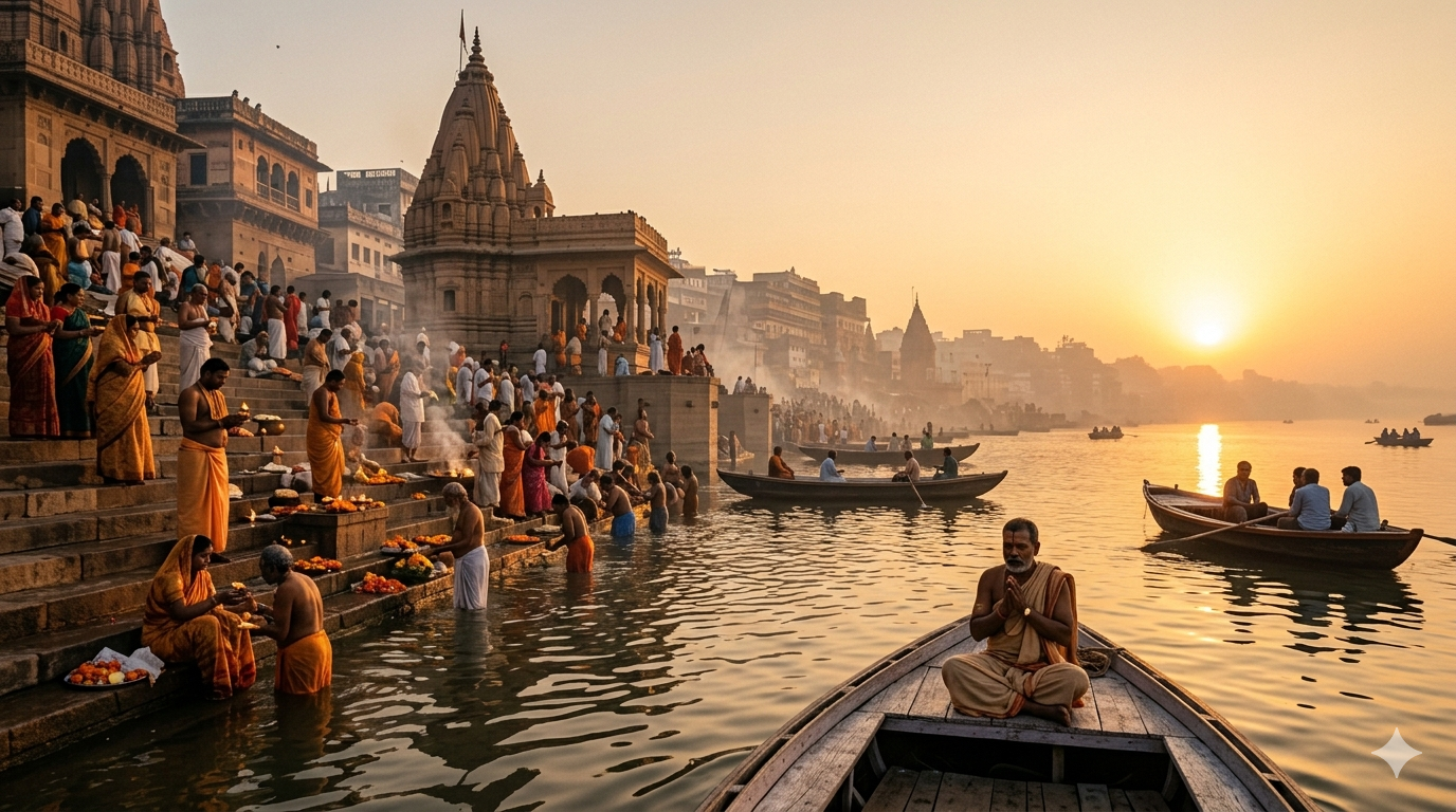 Varanasi ghats Ganges River in India - BlueJay Explorations
