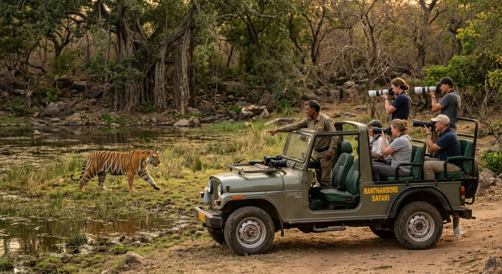 Jeep safari inside Ranthambore National Park - BlueJay Explorations