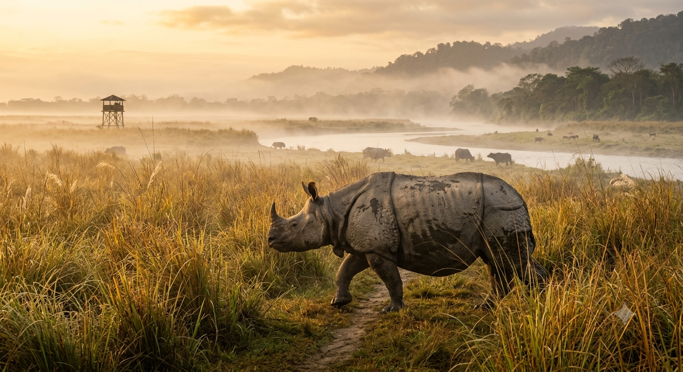 one horned Indian rhinoceros-BlueJay Explorations