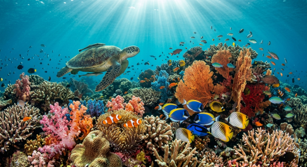 Underwater coral reef ecosystem - BlueJay Explorations