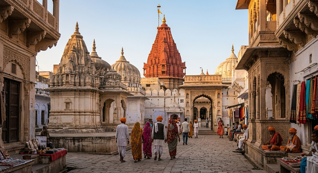 Brahma Temple in Pushkar Rajasthan near Pushkar Lake - BlueJay Explorations