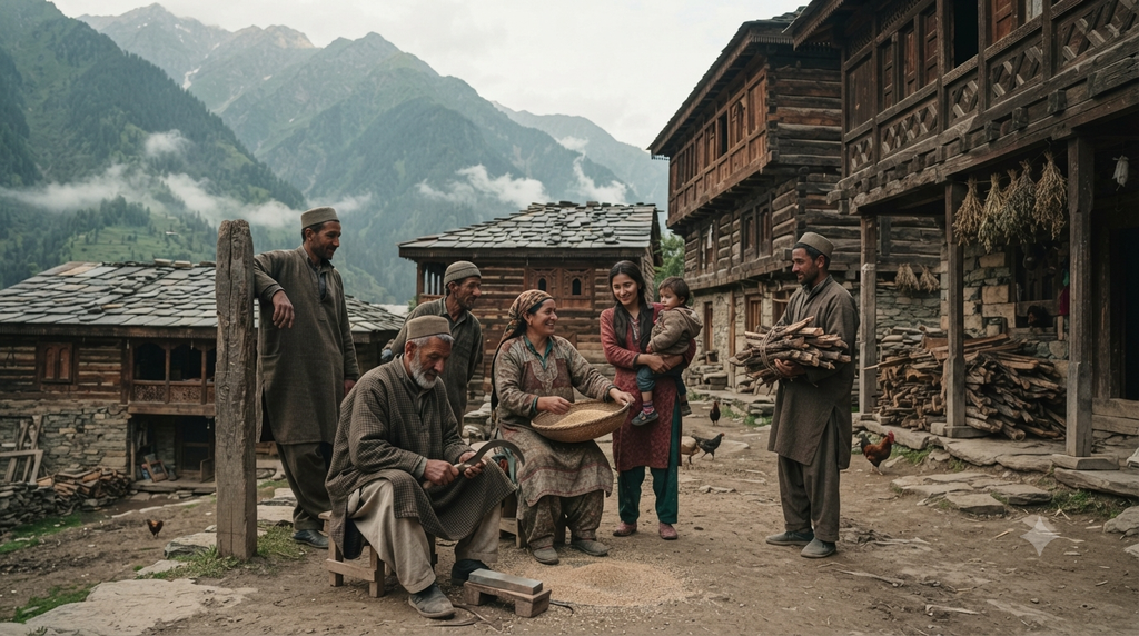 Traditional Dard-Shina cultural life in a village in Gurez Valley - BlueJay Explorations