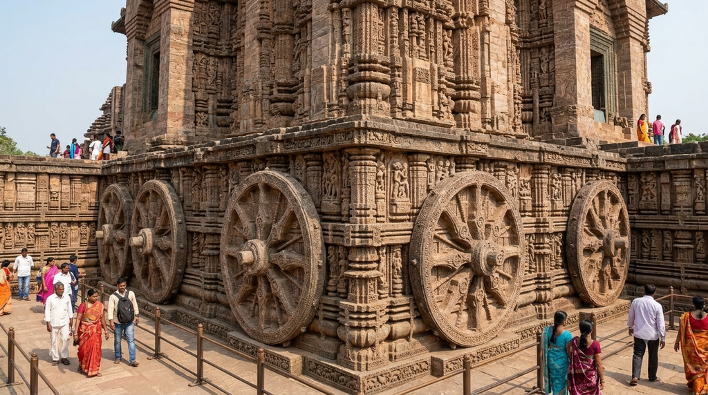 Stone carved architecture of the Konark Sun Temple in Odisha - BlueJay Explorations